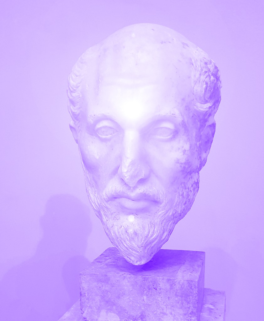 Bust of the philosopher Plotinus.